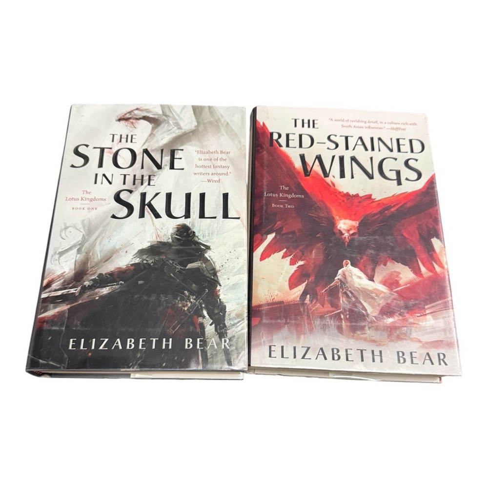 The Stone in the Skull and The Red-Stained Wings Hardcover Sci-Fi Fantasy Books